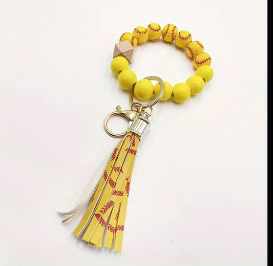 Softball Keychain