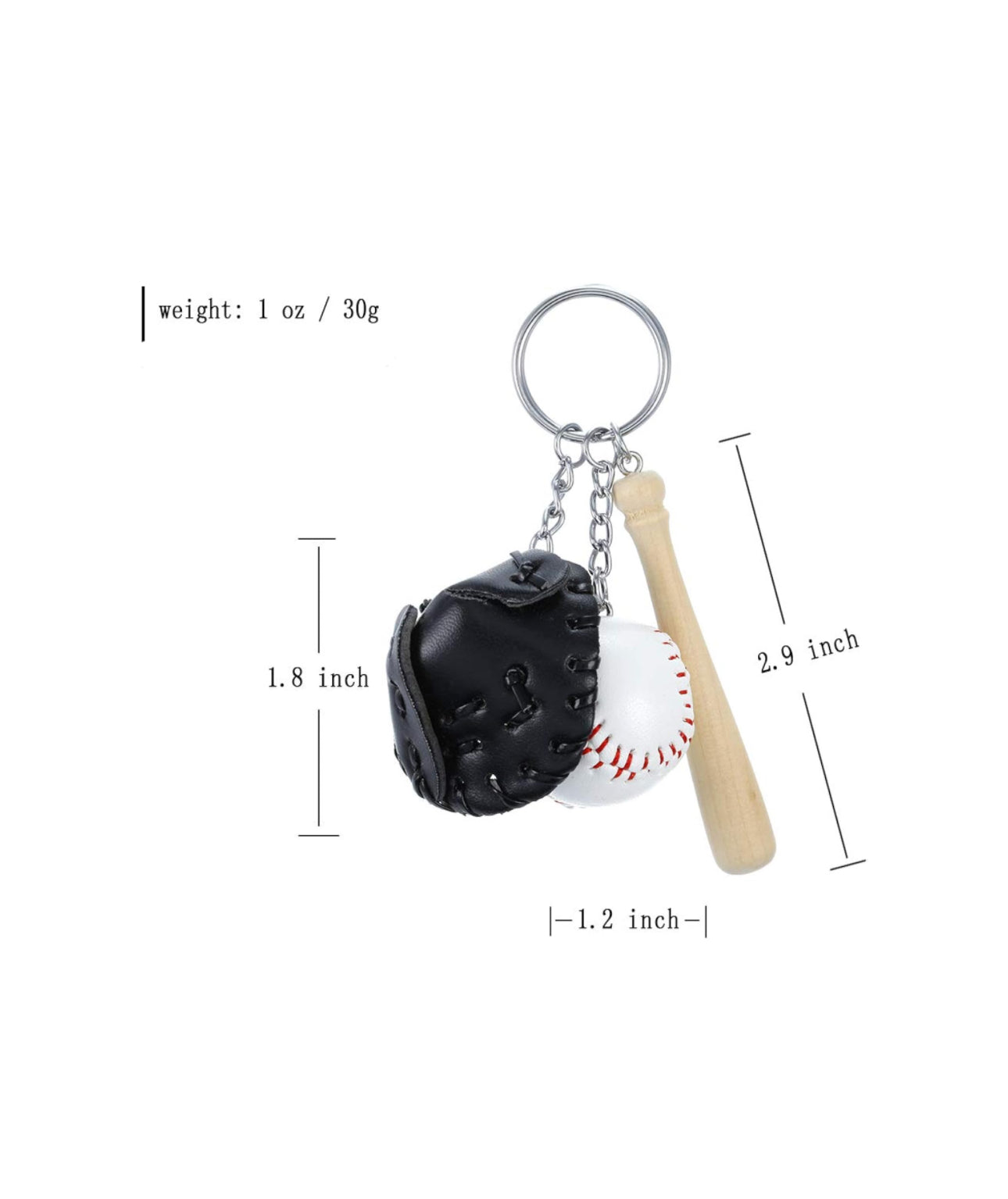 Baseball Keychain